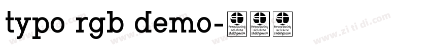 typo rgb demo字体转换